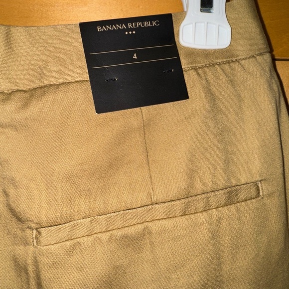 Tan Wide-Leg Cuffed Trousers - Picture 8 of 8